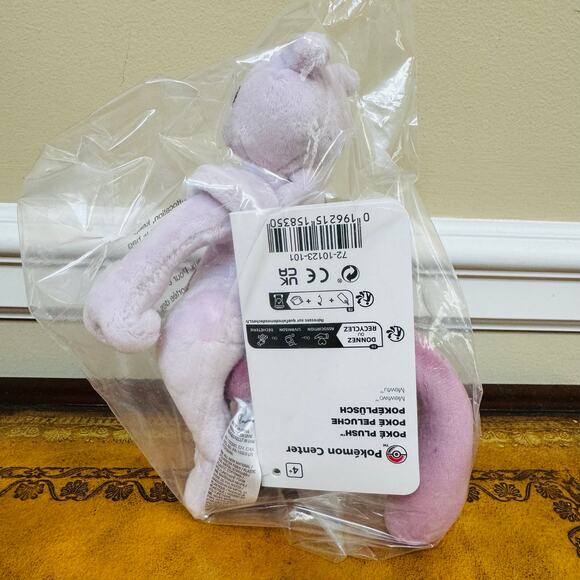 Pokemon Poke Plush Mewtwo Mewtu Posable Authentic Discovered in Kanto NEW in bag - Picture 7 of 11